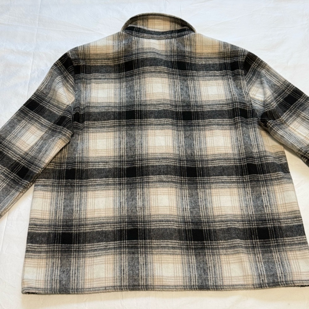 BB Dakota by Steve Madden Women’s Plaid Boxy Shacket /Fall Anthracite M - Picture 6 of 11